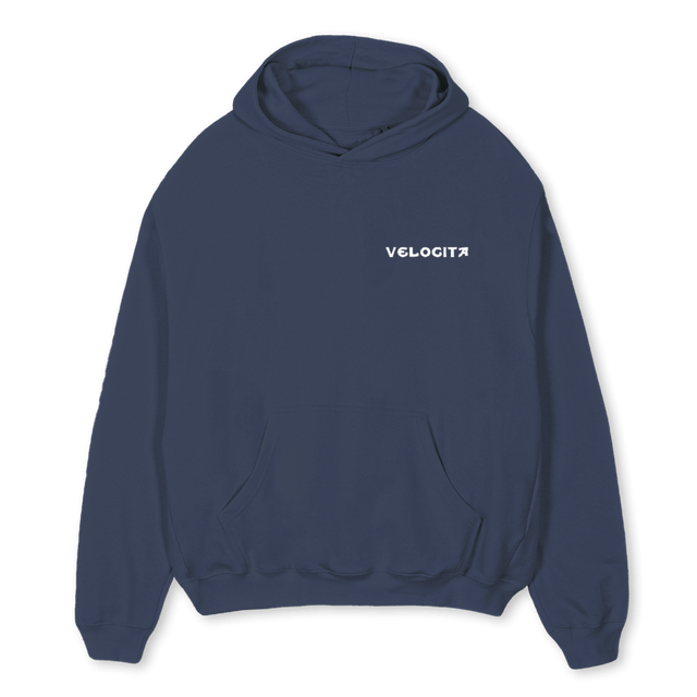 NAVYNMFPHOODIE Navy Blue Oversized Hoodie.