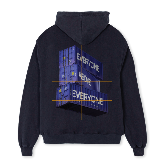 EVERYONE Vintage Black Oversized Hoodie.