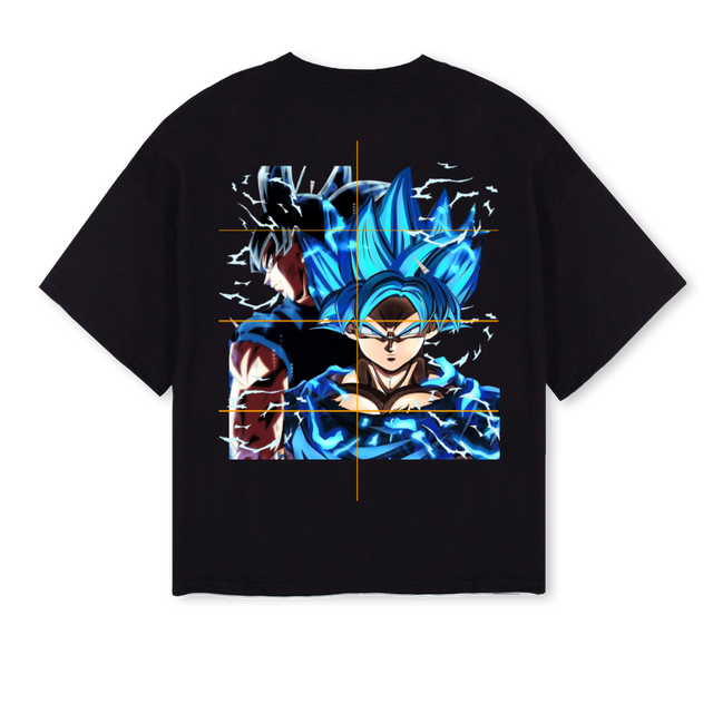 GOKU Black Oversized Boxy Tee.