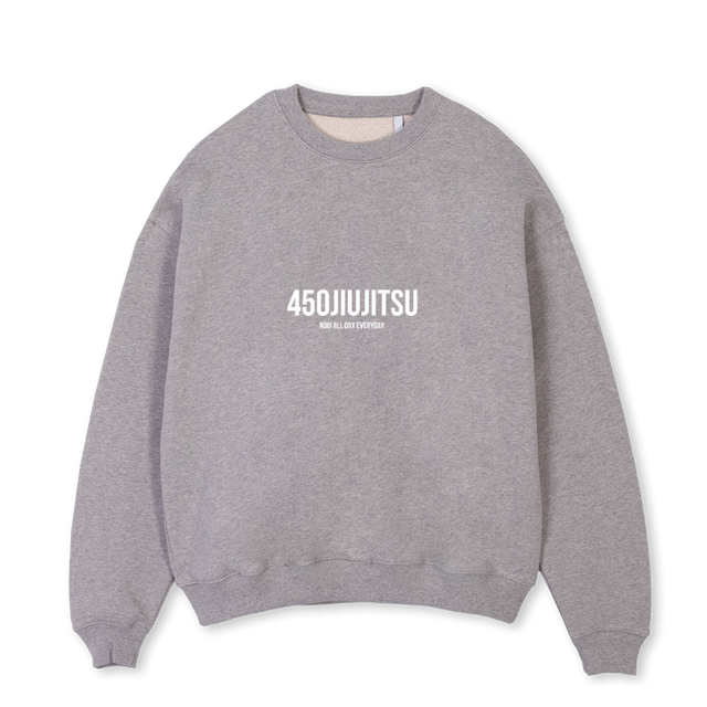 NGADED Grey Marl Oversized Crewneck Sweater.