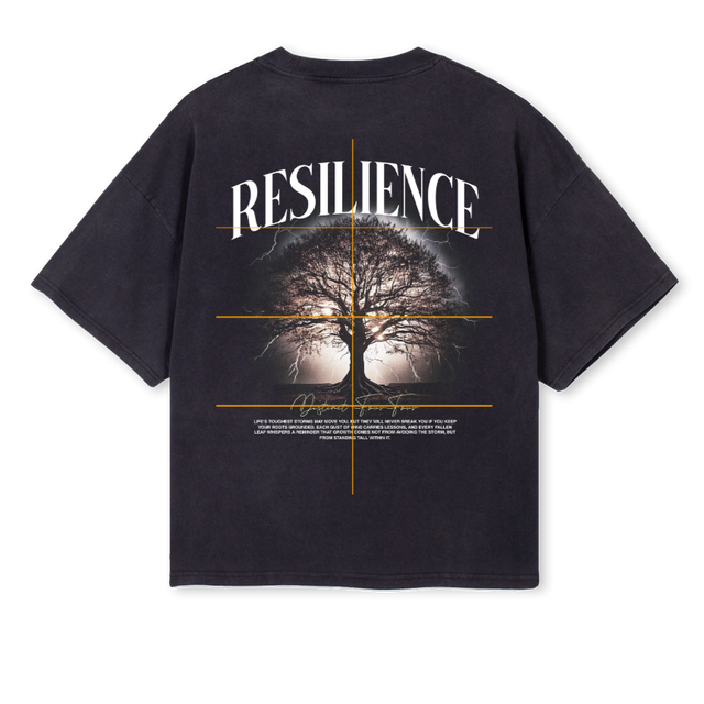 DFF RES VINBLK Vintage Black Oversized Boxy Tee.