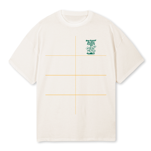 LUNCH Vintage White Oversized Tee.
