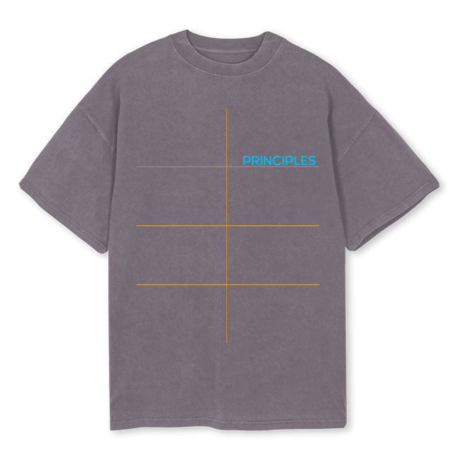 STREET  Pigment Grey Oversized Tee.