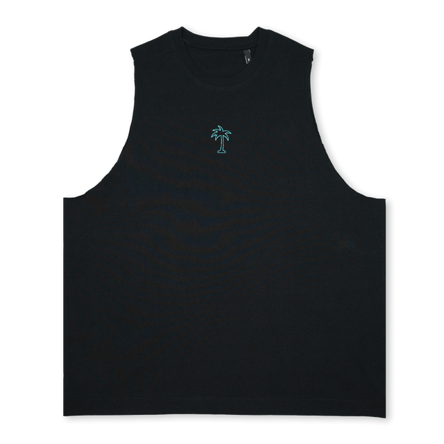 ELECTRIC VEST Deep Black Oversized Vest.