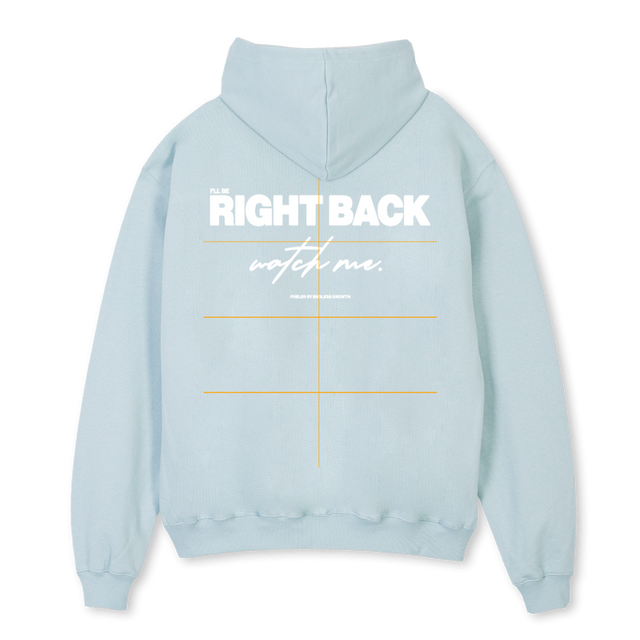VISIONHOODIEBLUE Cold Blue Oversized Hoodie.