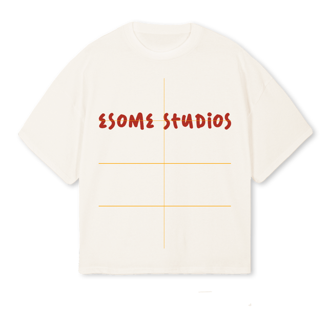 ESOME JEDNA Vintage White Oversized Boxy Tee.