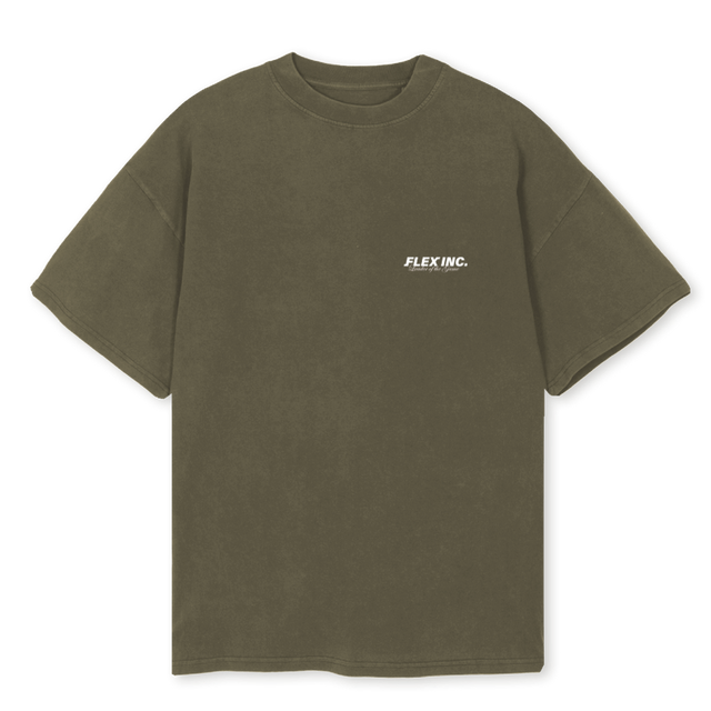 LOTGBASIC_OST Vintage Olive Oversized Tee.