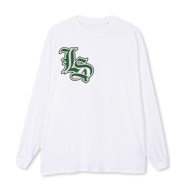 ABVIER White Oversized LS Tee.