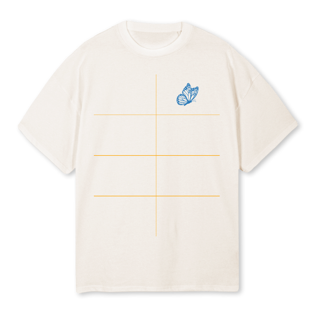 NEWPRIMETIME  Vintage White Oversized Tee.