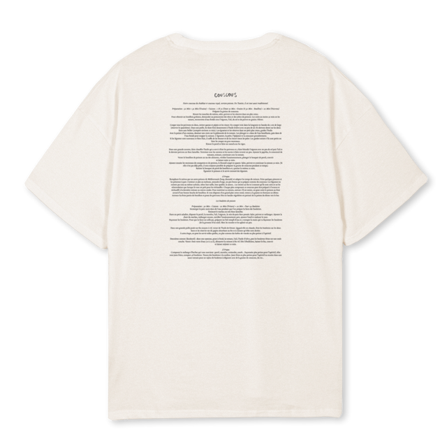 COUSCOUS Vintage White Oversized Tee.