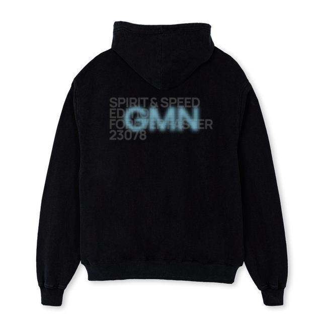 SPIRITHOOD Black Oversized Hoodie.