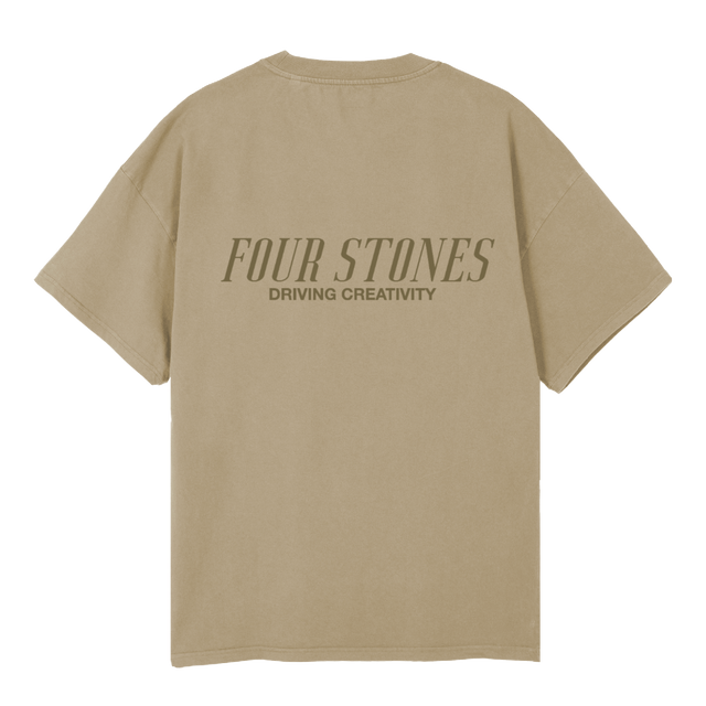 DRIVING CREATIVITYY Vintage Dune Oversized Tee.