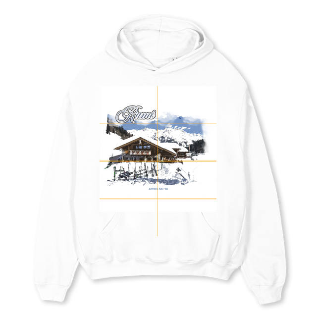 SKIHOODIE White Oversized Hoodie.