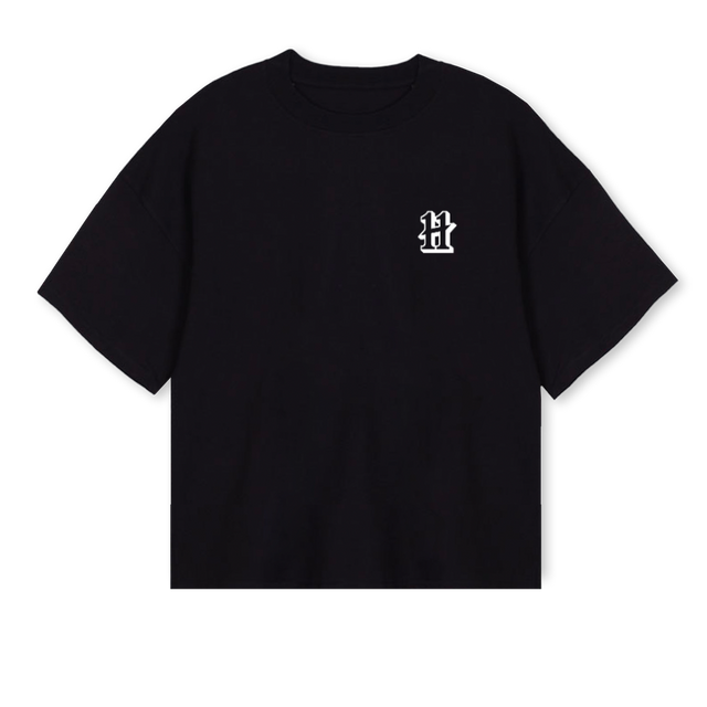 NEDI Black Oversized Boxy Tee.