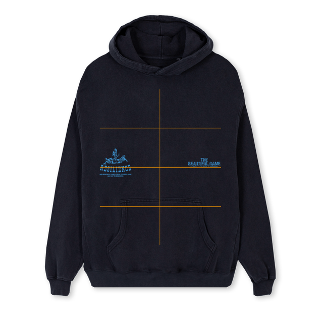 RESILLIENCE Vintage Black Regular Hoodie.