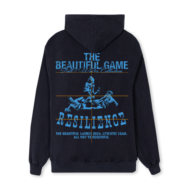 RESILLIENCE Vintage Black Regular Hoodie.
