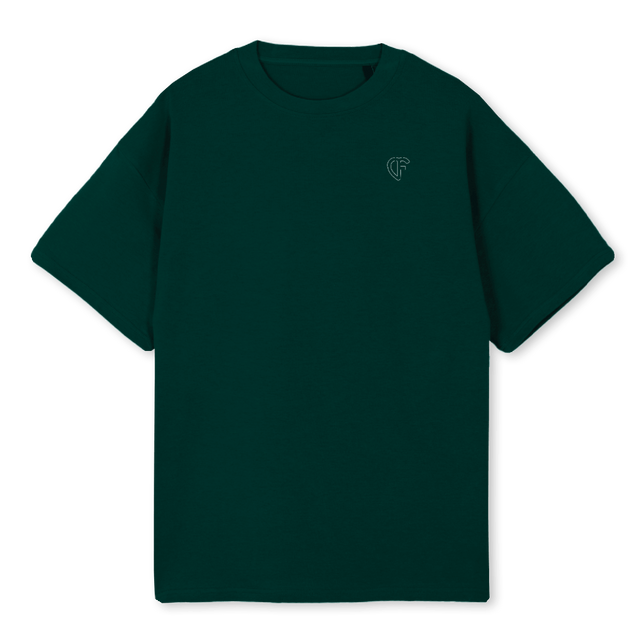 CERTIFED HEARTT Wild Green Oversized Tee.