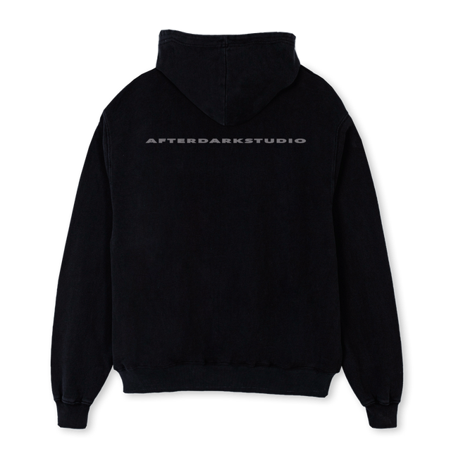 ADS TYPOHOODIE Black Oversized Hoodie.