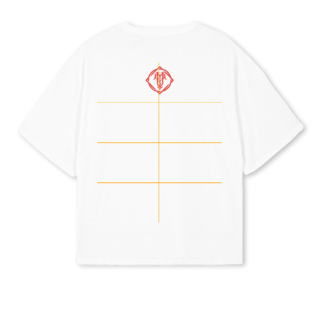 VLTNS CLR White Oversized Boxy Tee.