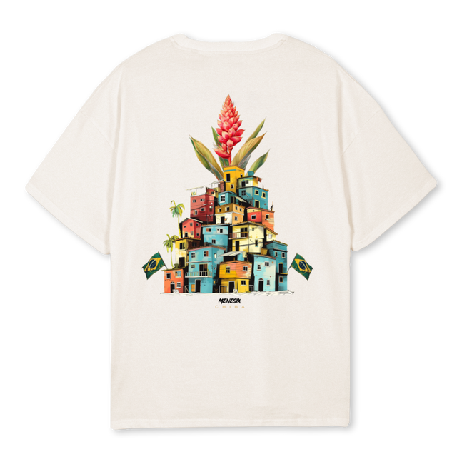 CHIBAMENESIXONE Vintage White Oversized Tee.