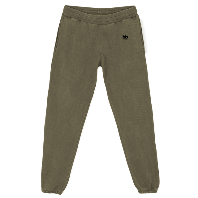 BBSWEATPANTS Vintage Olive Relaxed Sweatpants.