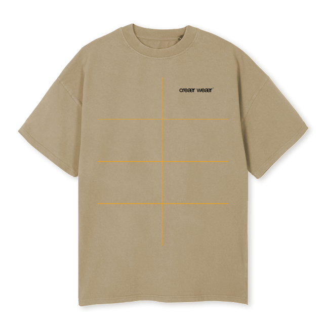 CREER Vintage Dune Oversized Tee.