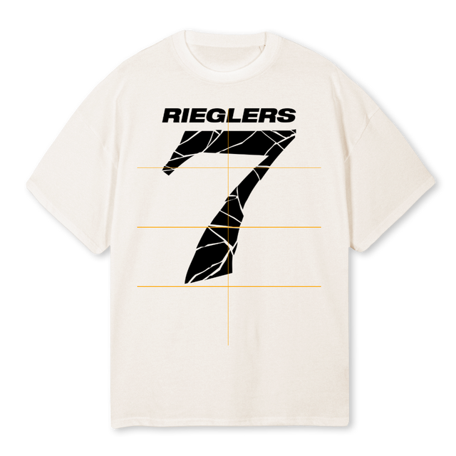 RGLSEVEN Vintage White Oversized Tee.