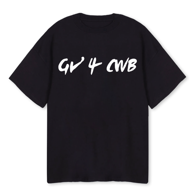 GVFORCWB Black Oversized Tee.