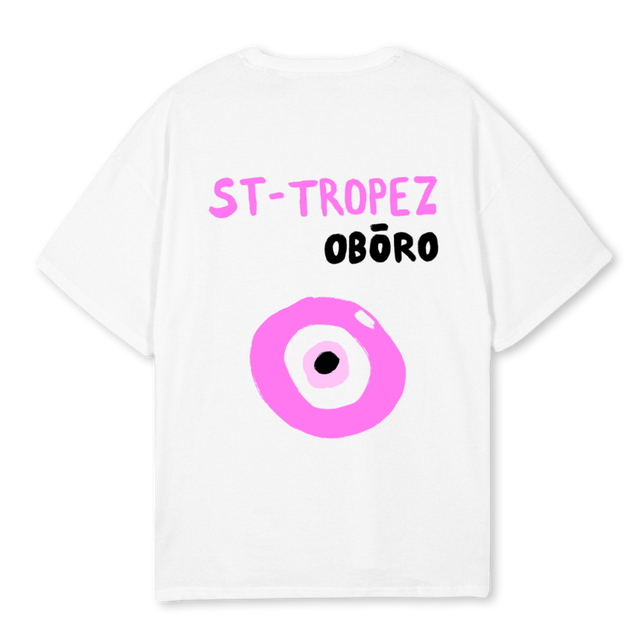 STRROP FEMMES White Oversized Tee.