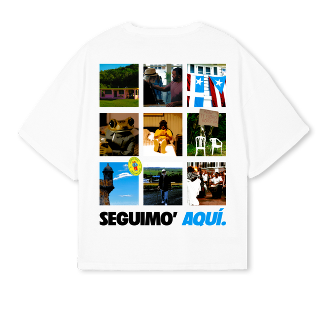 BAADBONI White Oversized Boxy Tee.