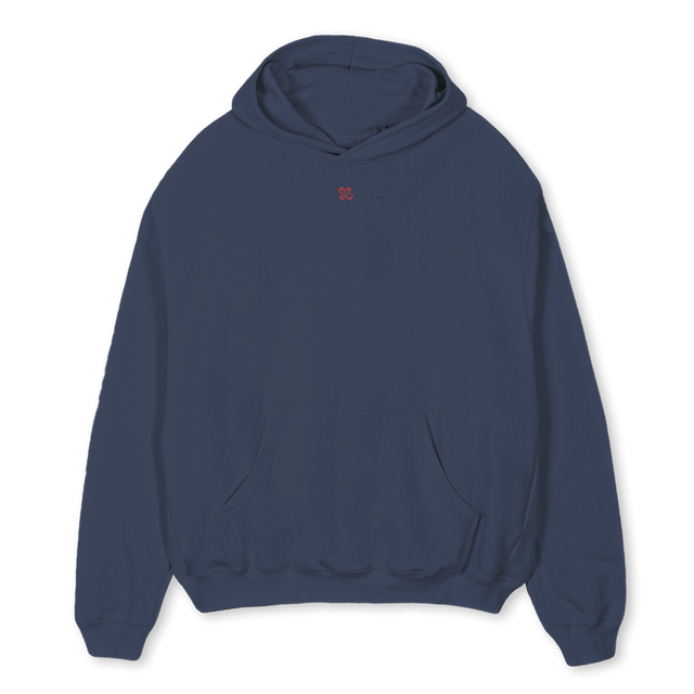 ARTISEVERYWHERETHREE Navy Blue Oversized Hoodie.
