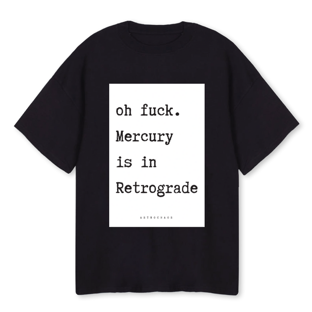 ACFIVE Black Oversized Tee.