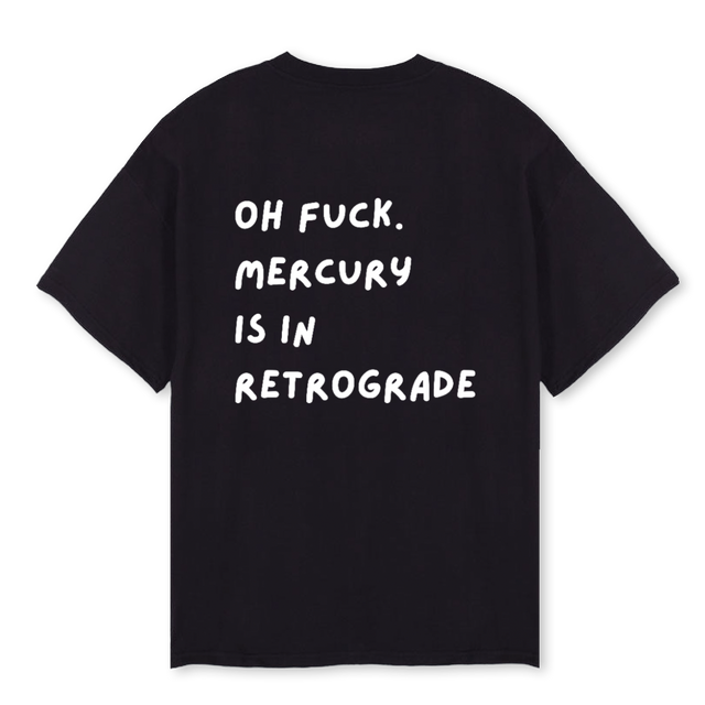 ACFOUR Black Oversized Tee.