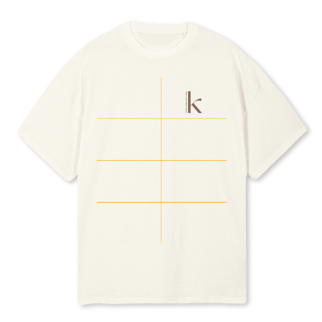 OVERSIZEDCREAM Cream Oversized Tee.