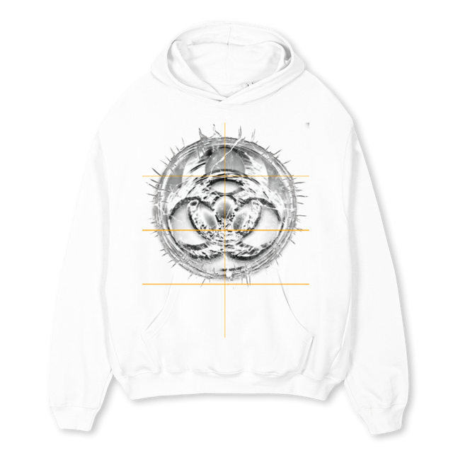 MXABIONEWBACKWHITE White Oversized Hoodie.