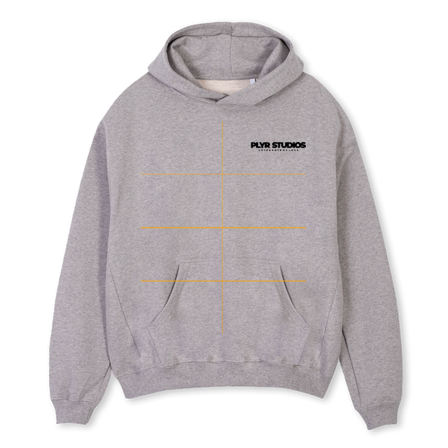 MICHEL Grey Marl Oversized Hoodie.