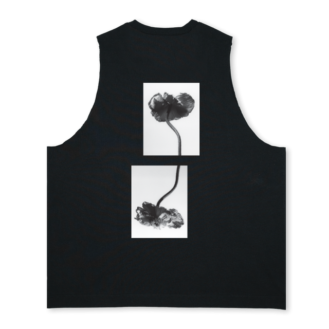 SCREAMINGSLEEVELESS Deep Black Oversized Vest.