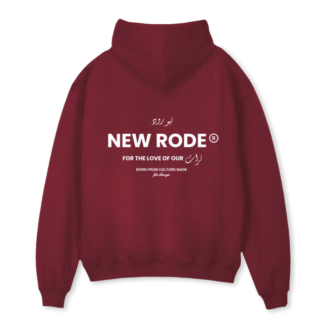 ORIGINALBURGUNDY Burgundy Oversized Hoodie.