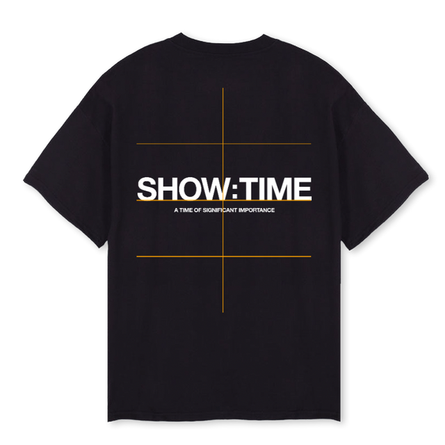 LOGOLDBLACK Black Oversized Tee.
