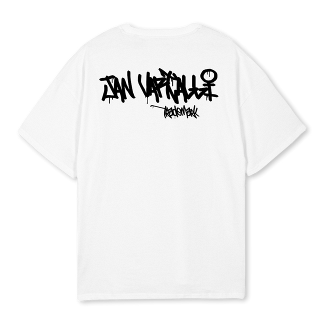 VANDALSTAGWHITE White Oversized Tee.