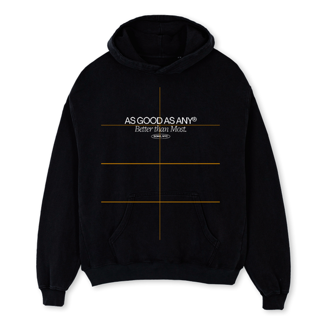 AAABOLD Black Oversized Hoodie.