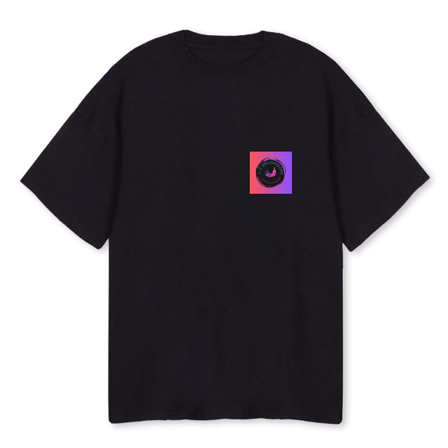 BRUSHWORK Black Oversized Tee.