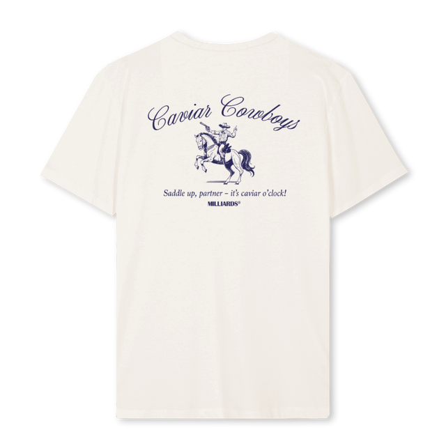 CAVIARCOWBOYSTSHIRT Vintage White Regular Tee.
