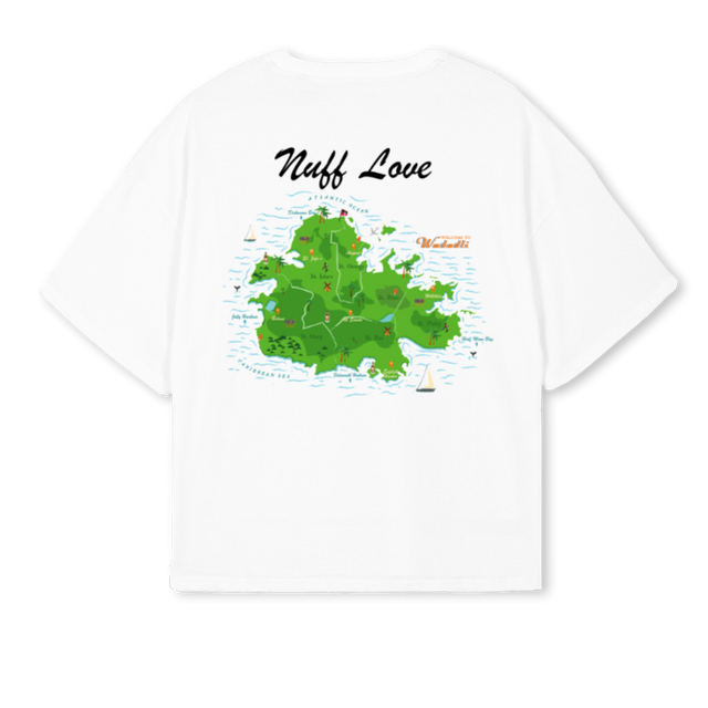 WADADLICLASSIC White Oversized Boxy Tee.