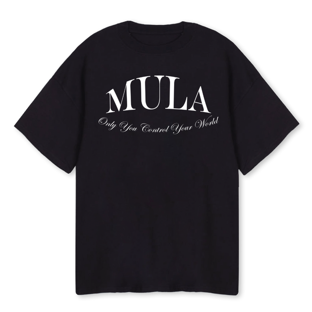 MMVIRGIN MARY Black Oversized Tee.