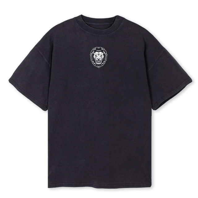 LEONLUMBEARDOVER Vintage Black Oversized Tee.