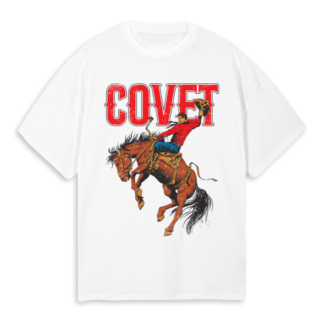 RODEOO White Oversized Tee.