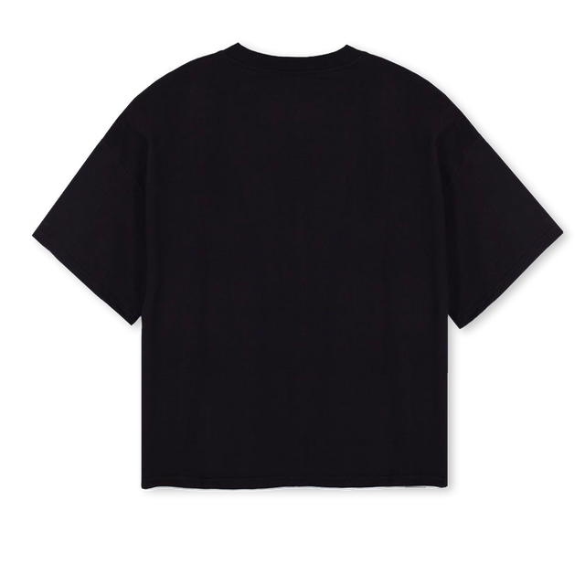 WESTLO Black Oversized Boxy Tee.