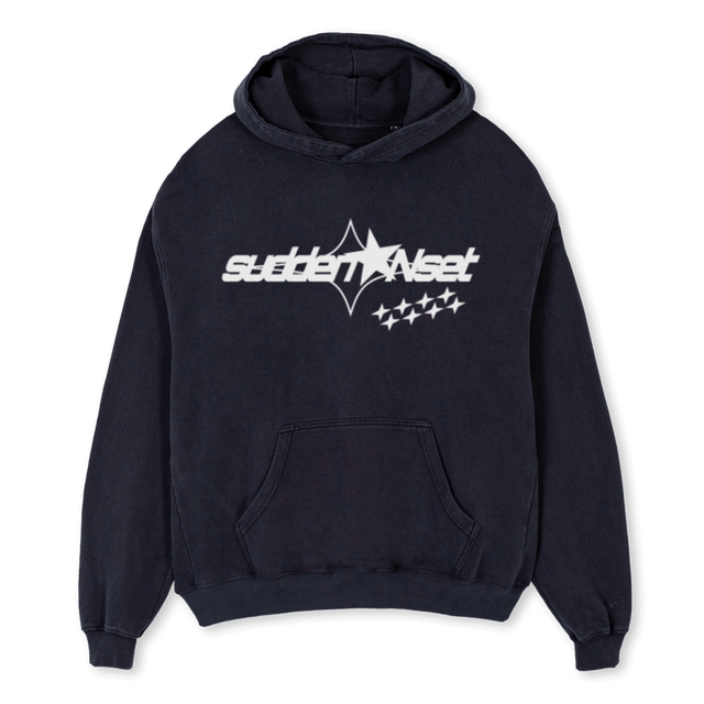 MULTINEW Vintage Black Oversized Hoodie.