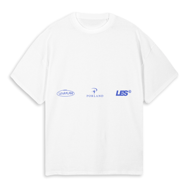 PORLAND PRODUCTS White Oversized Tee.